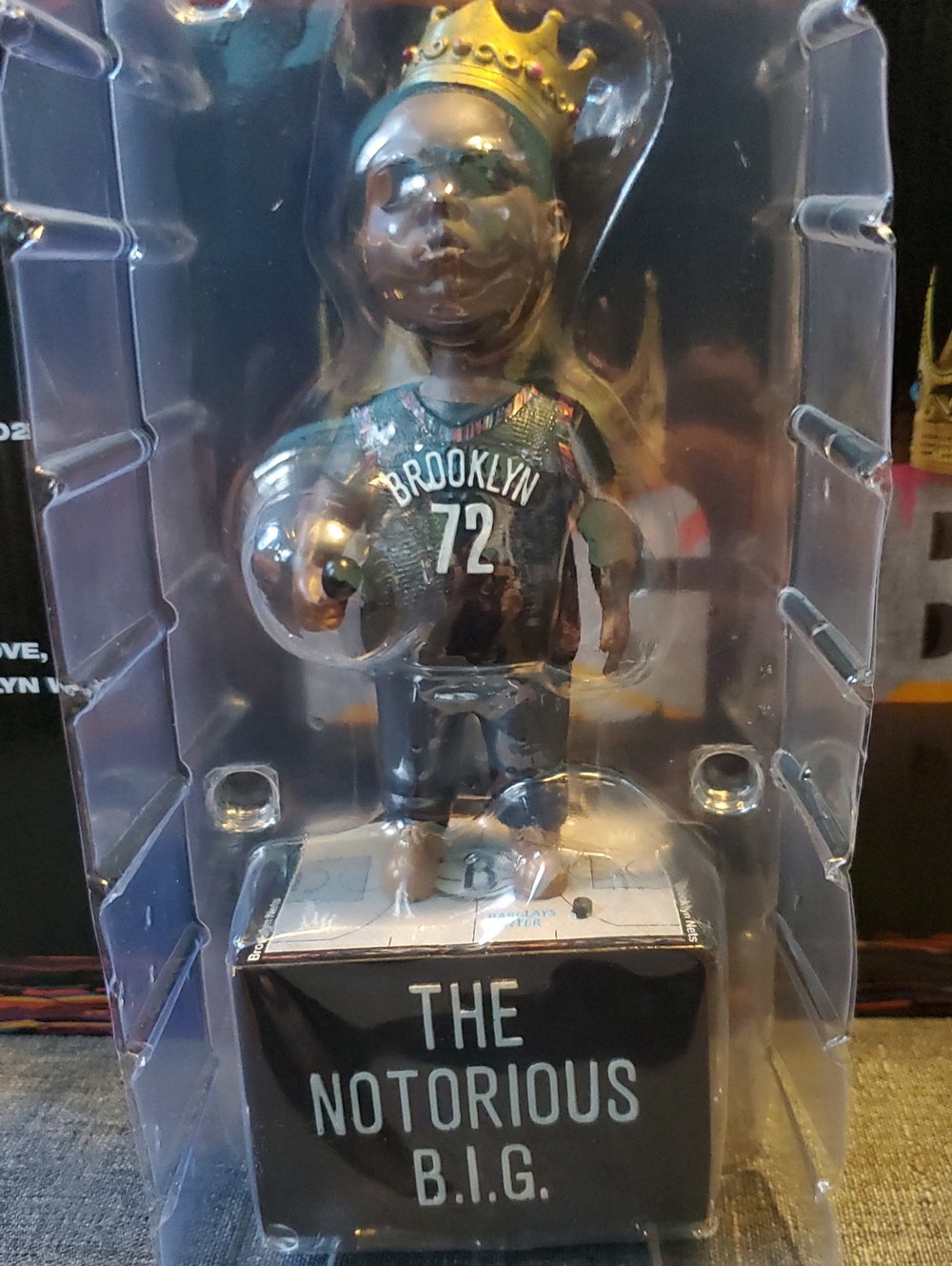The Notorious B.I.G. Brooklyn Nets Biggie Night Singing Bobblehead BRAND NEW